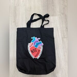 Black NYC Graphic Tote Bag